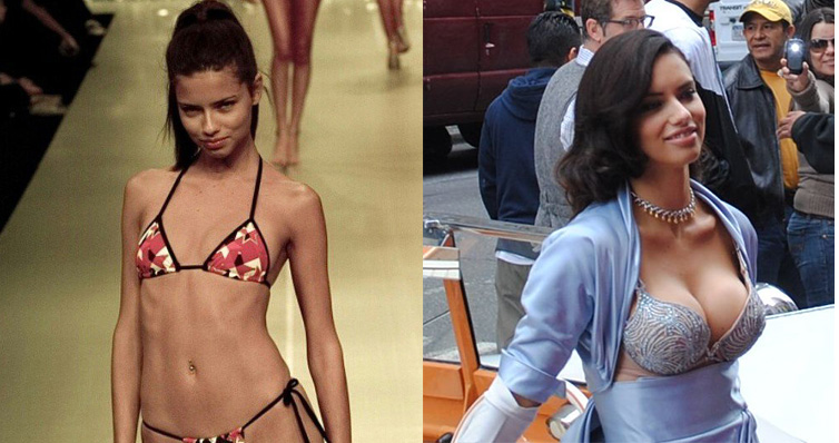 Adriana Lima Breasts Before and After